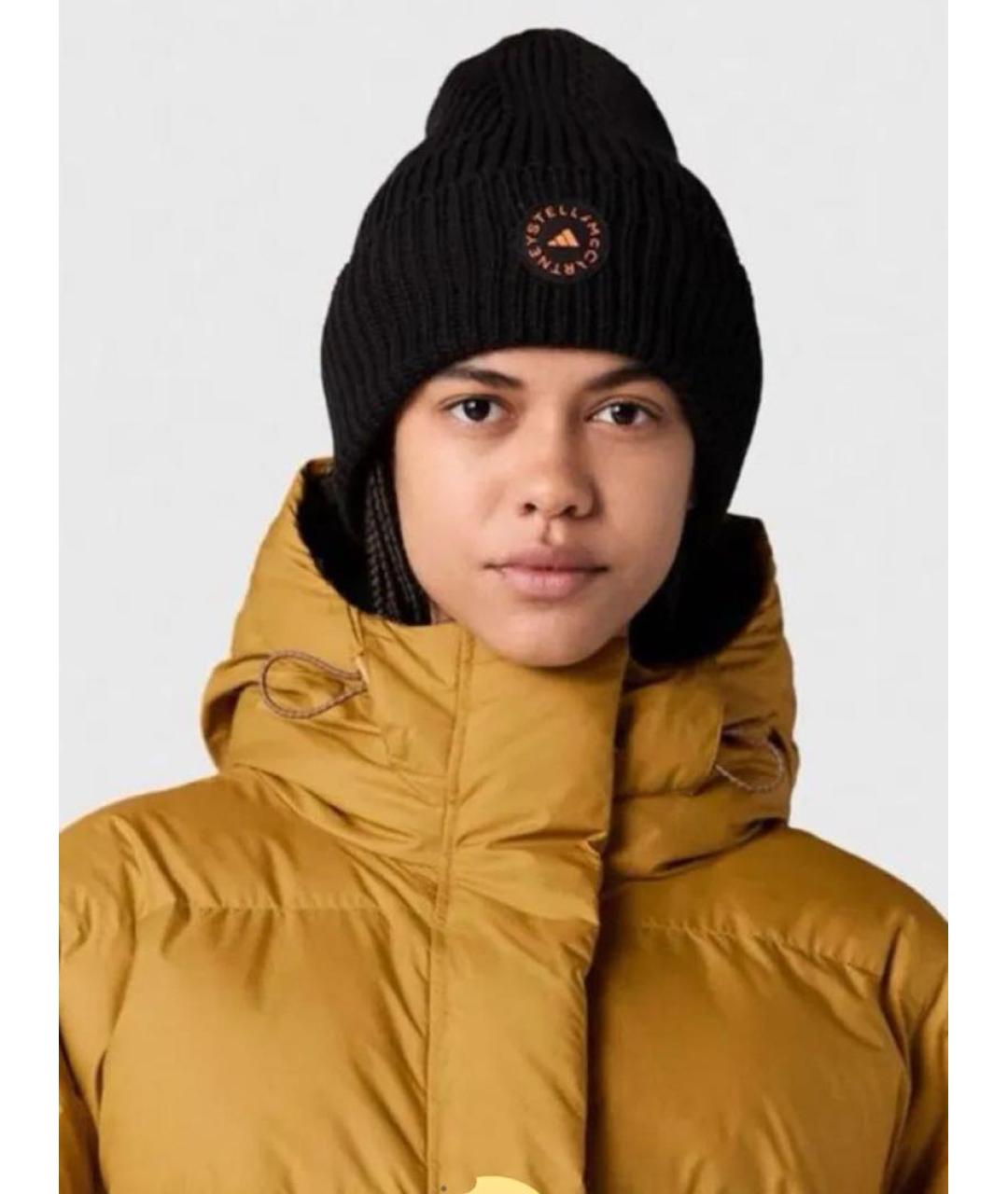 ADIDAS BY STELLA MCCARTNEY Черная хлопковая шапка, фото 5