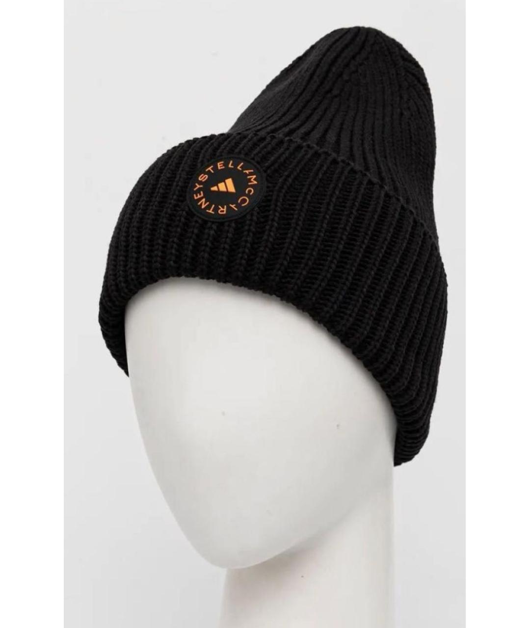 ADIDAS BY STELLA MCCARTNEY Черная хлопковая шапка, фото 6