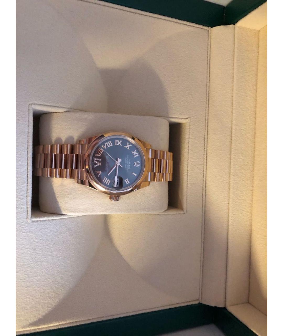 ROLEX Розовые часы из розового золота, фото 3