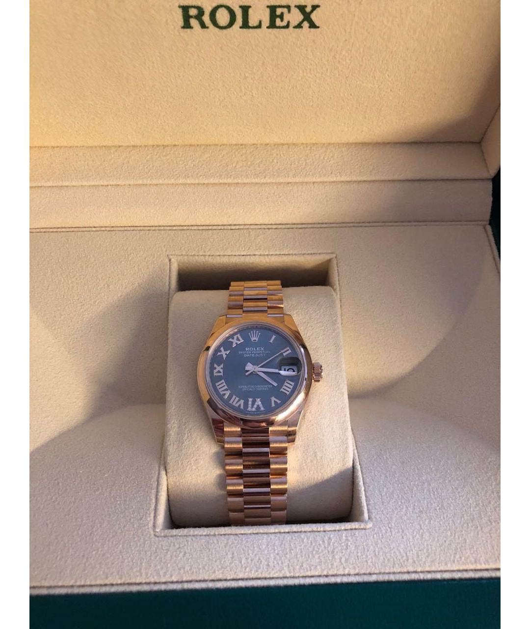 ROLEX Розовые часы из розового золота, фото 7