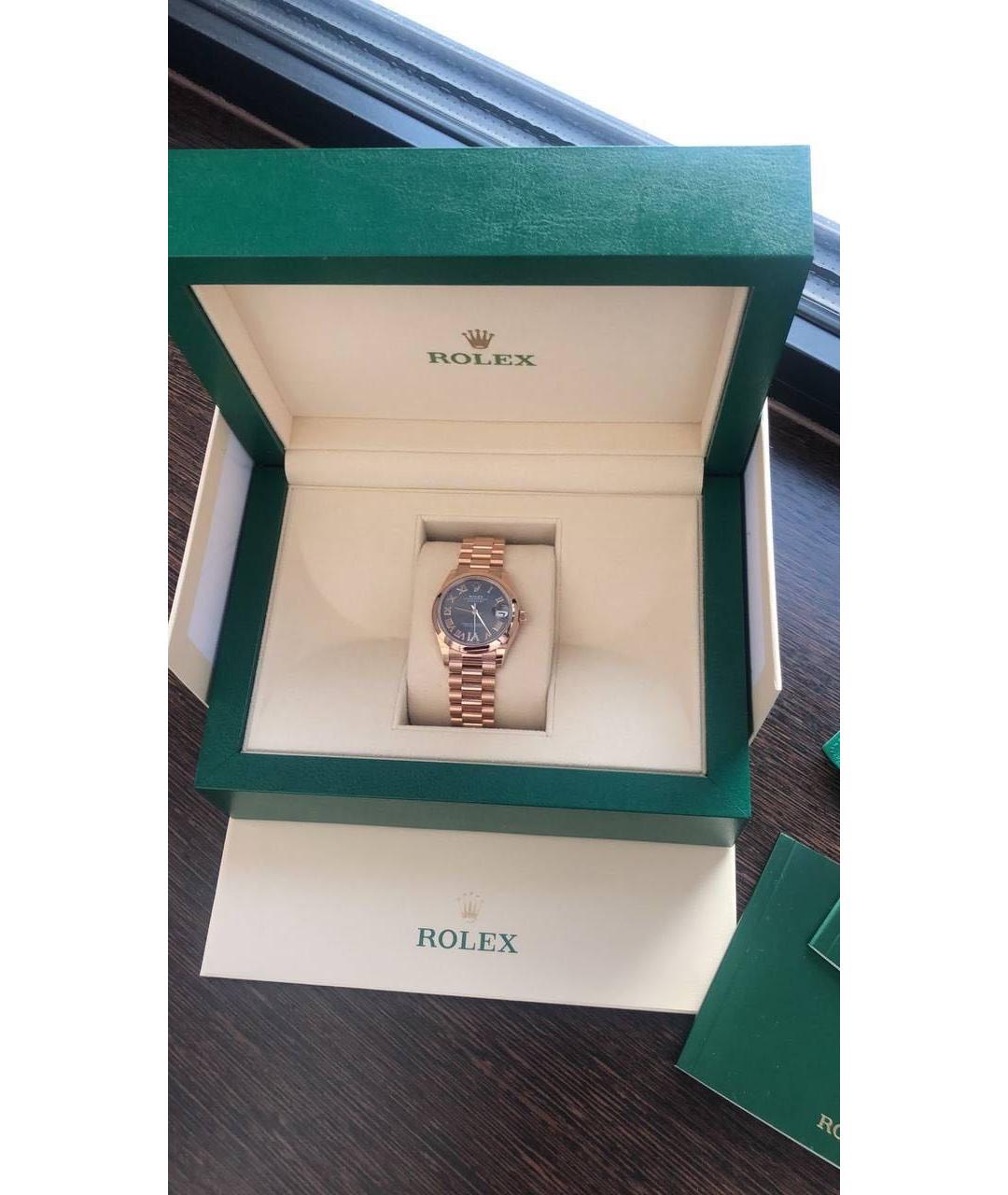 ROLEX Розовые часы из розового золота, фото 2