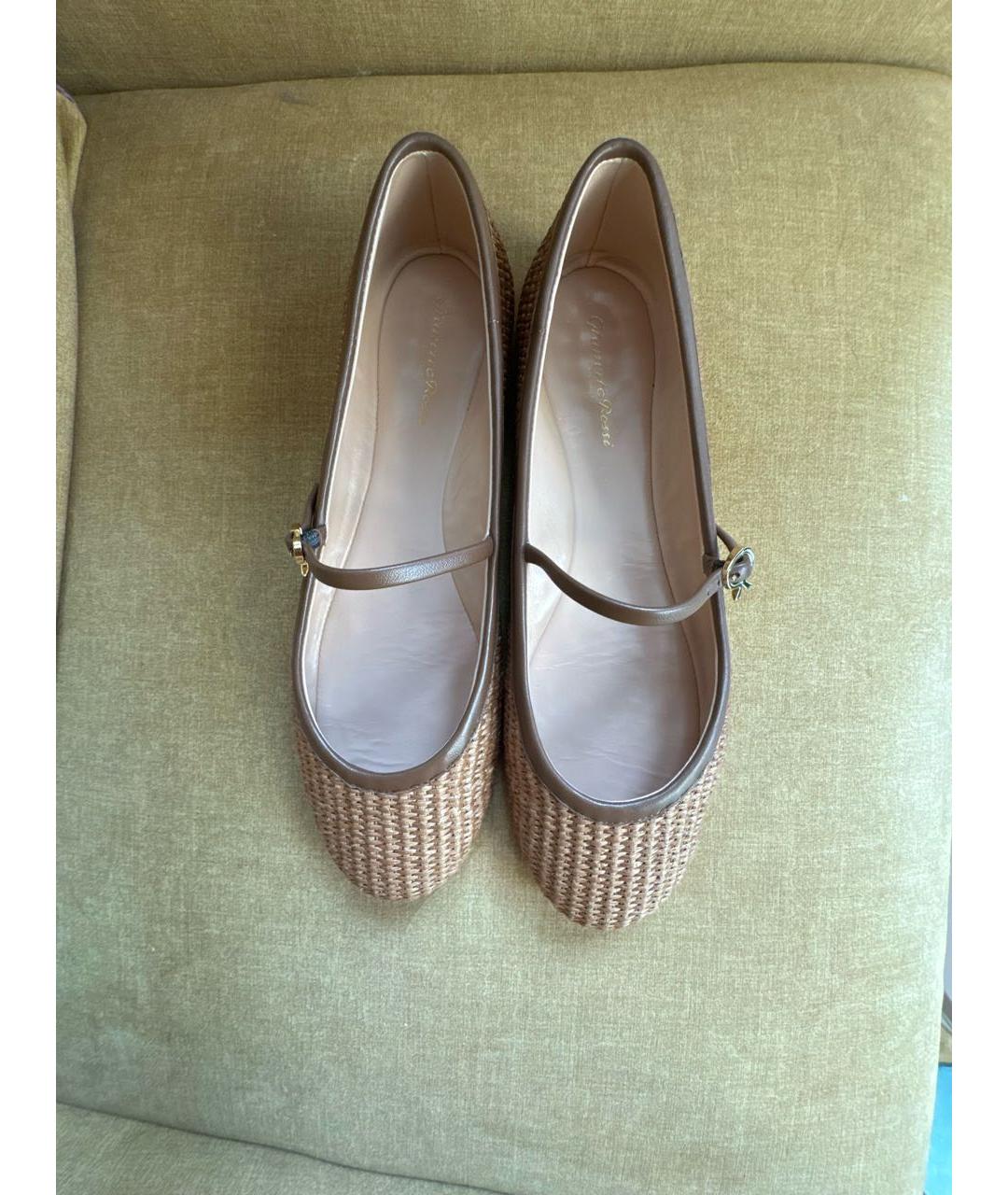 SERGIO ROSSI Коричневые балетки, фото 2