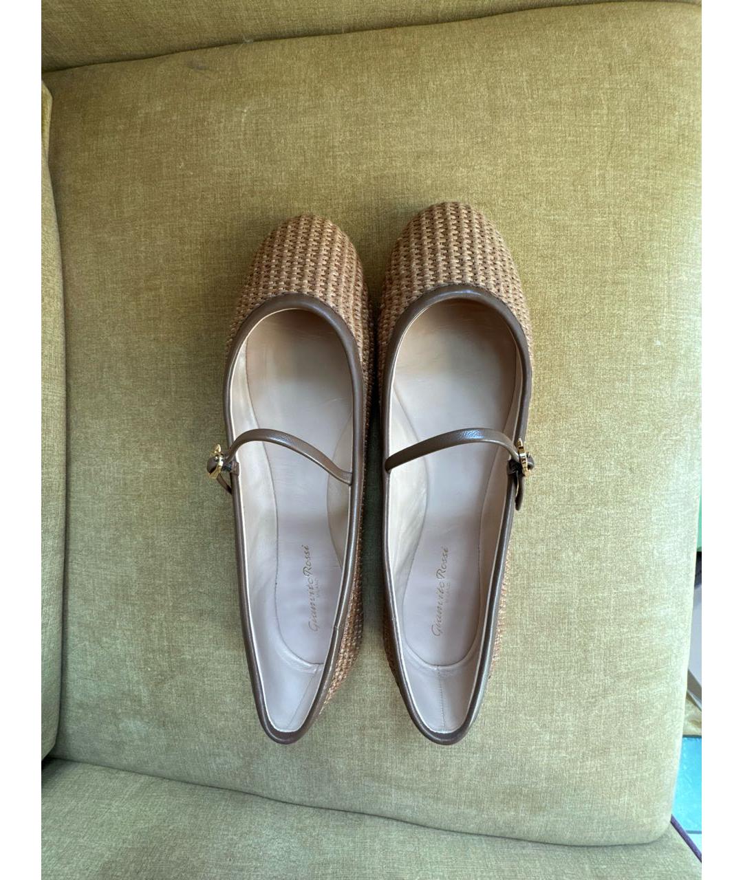 SERGIO ROSSI Коричневые балетки, фото 3