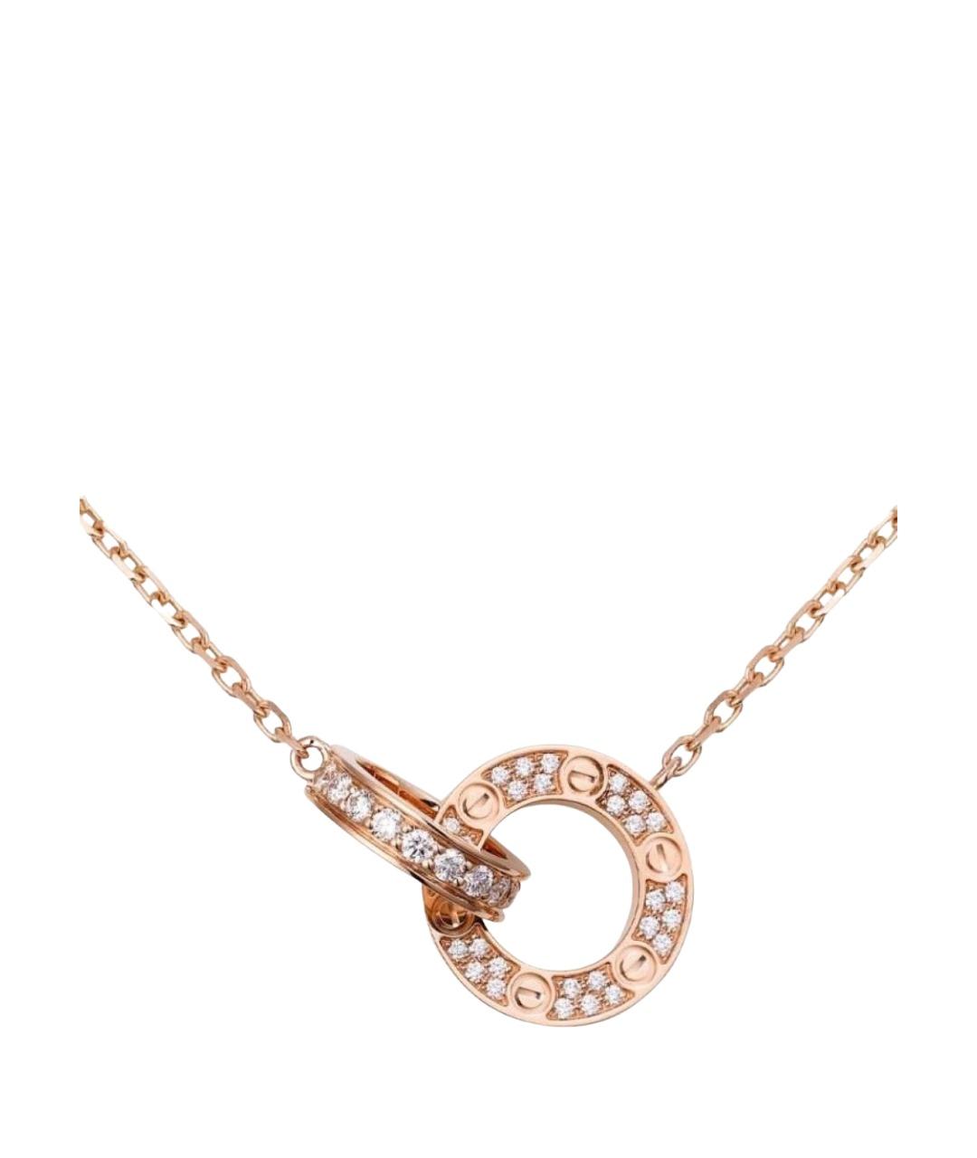 CARTIER Розовое колье из розового золота, фото 1