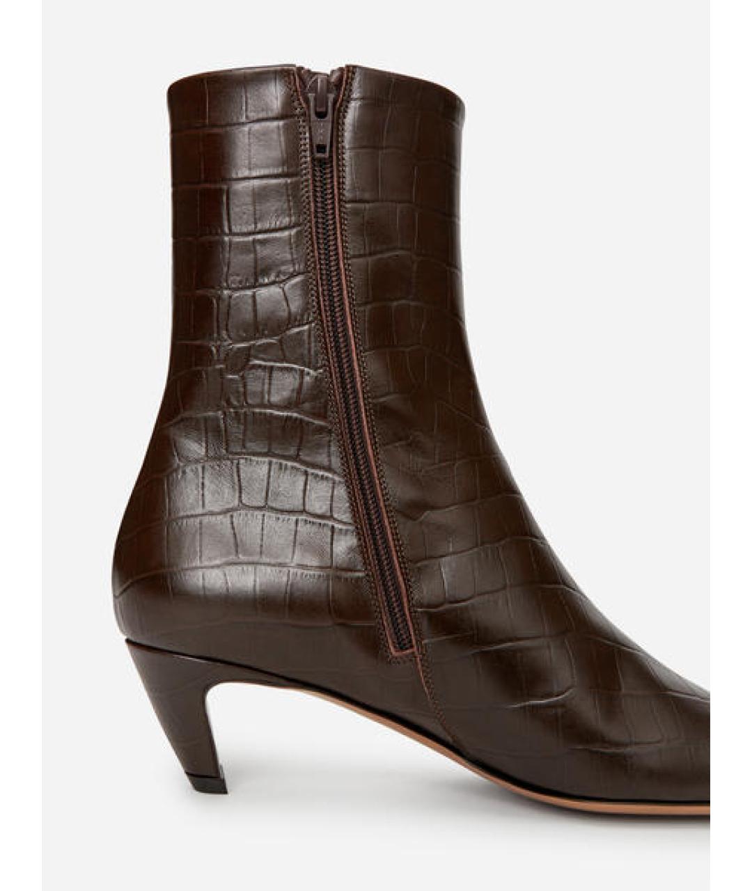 ARKET Коричневые кожаные ботильоны, фото 4
