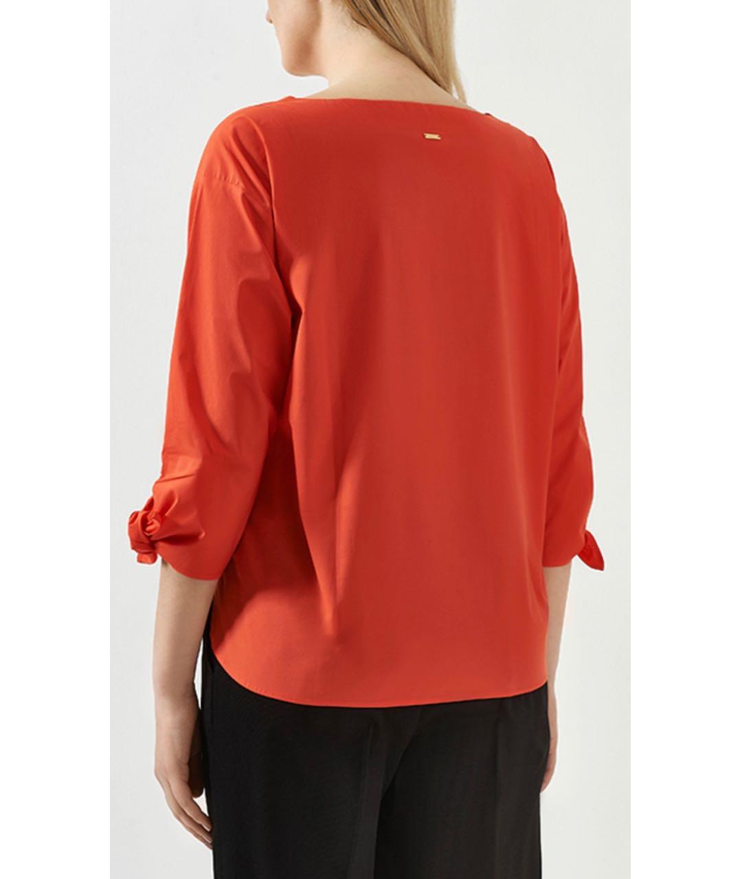BOGNER Оранжевая хлопко-эластановая блузы, фото 4