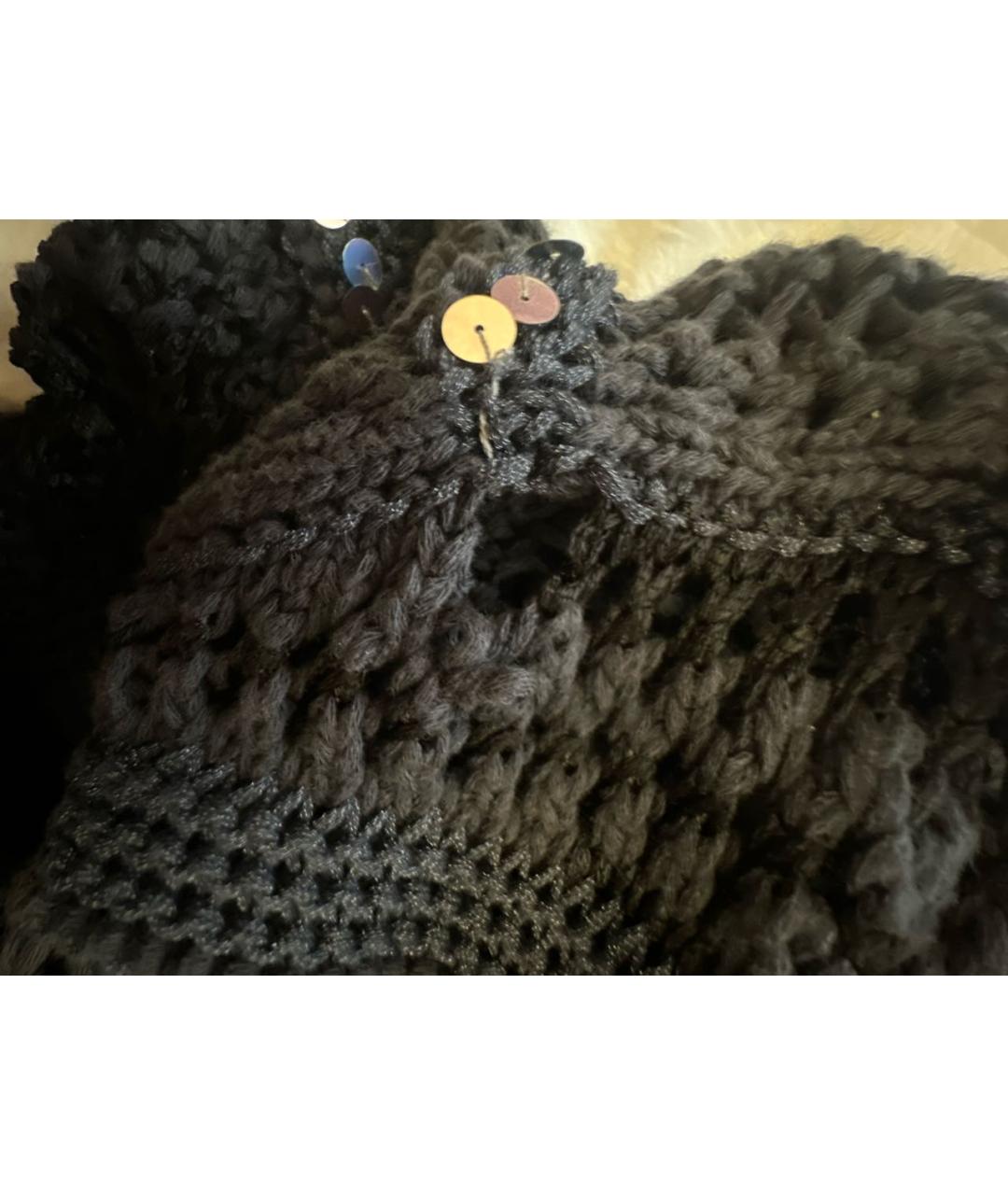 LORENA ANTONIAZZI Темно-синий хлопковый джемпер / свитер, фото 5