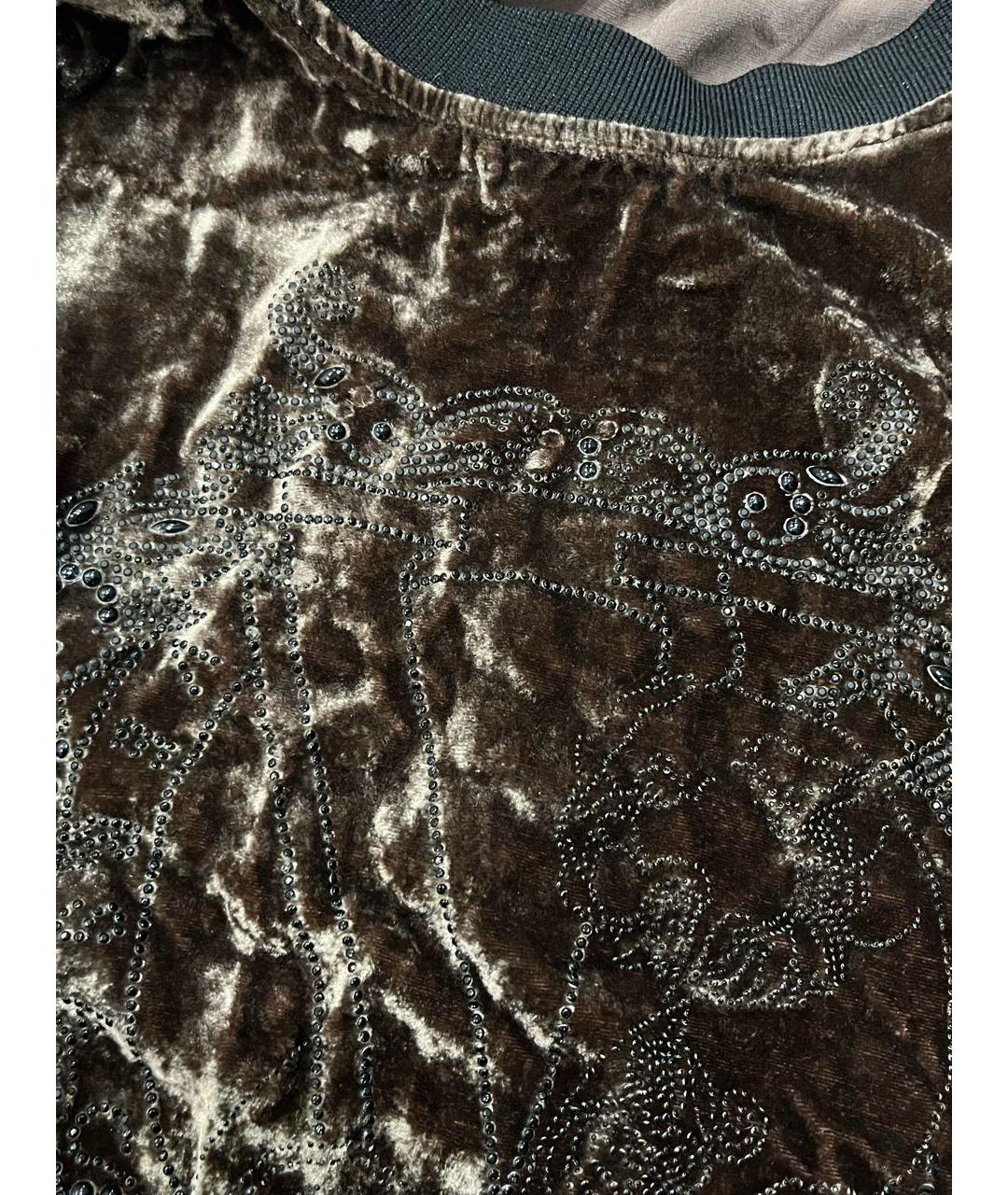 VERSACE JEANS COUTURE Хаки полиэстеровый джемпер / свитер, фото 3