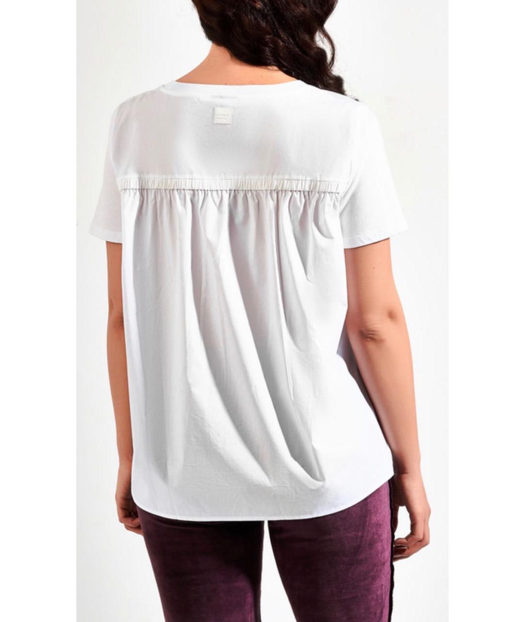 BOGNER Белая хлопковая футболка, фото 4