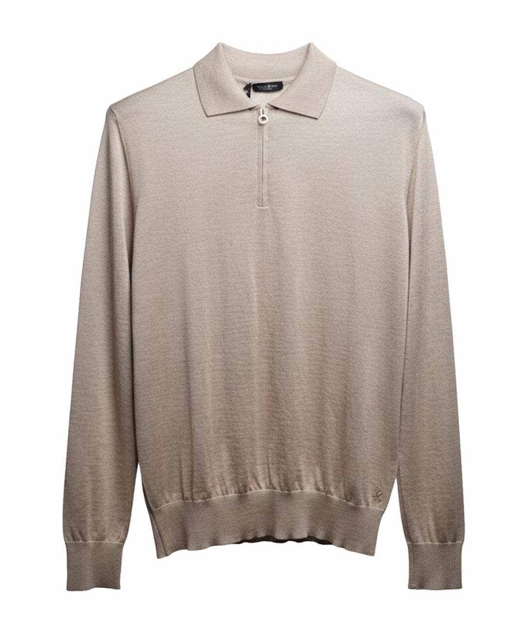 STEFANO RICCI Бежевый кашемировый джемпер / свитер, фото 1