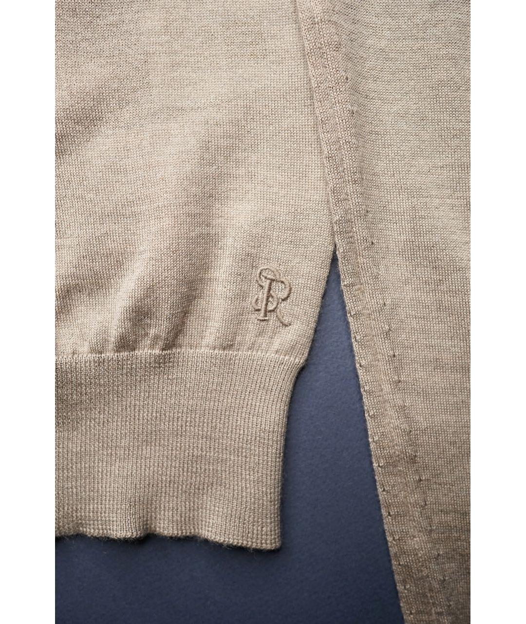 STEFANO RICCI Бежевый кашемировый джемпер / свитер, фото 6
