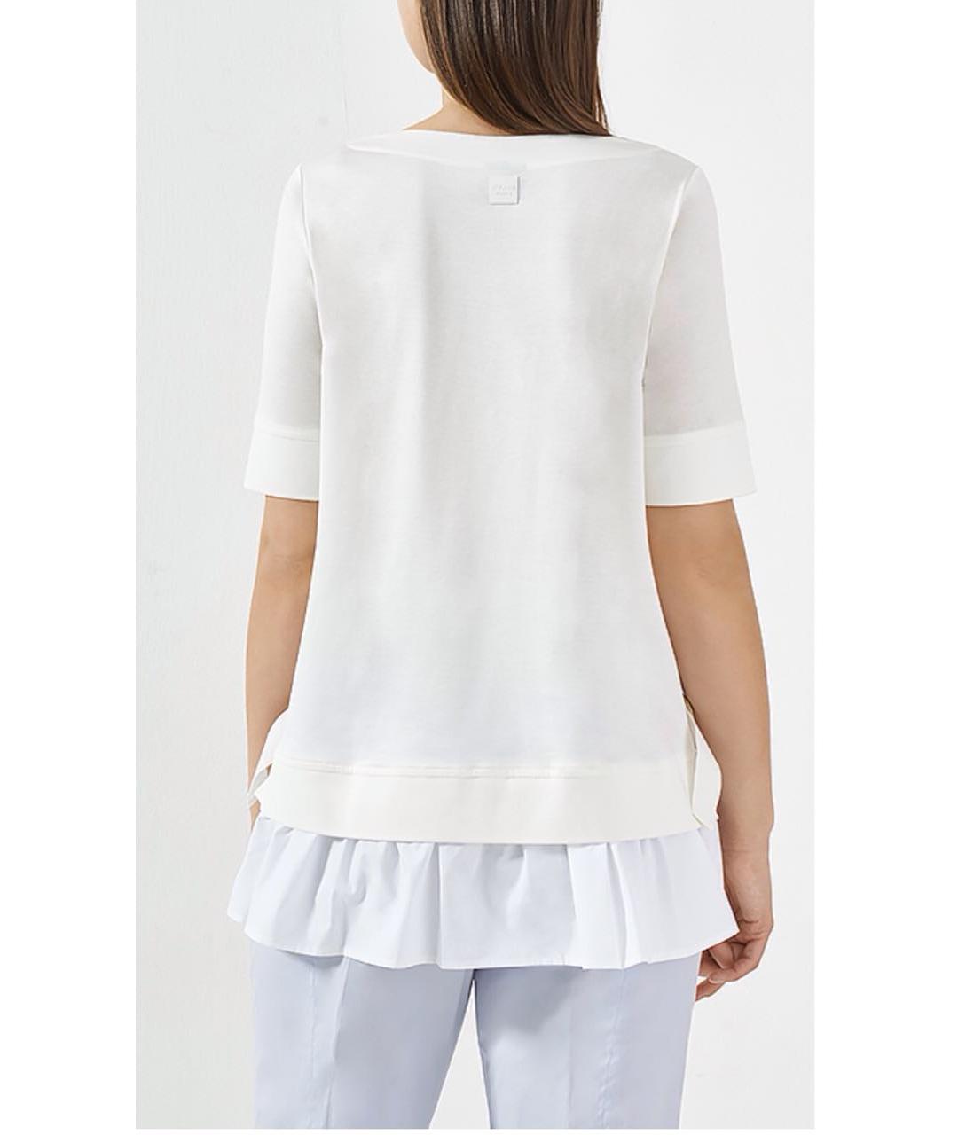 BOGNER Белая хлопковая футболка, фото 4