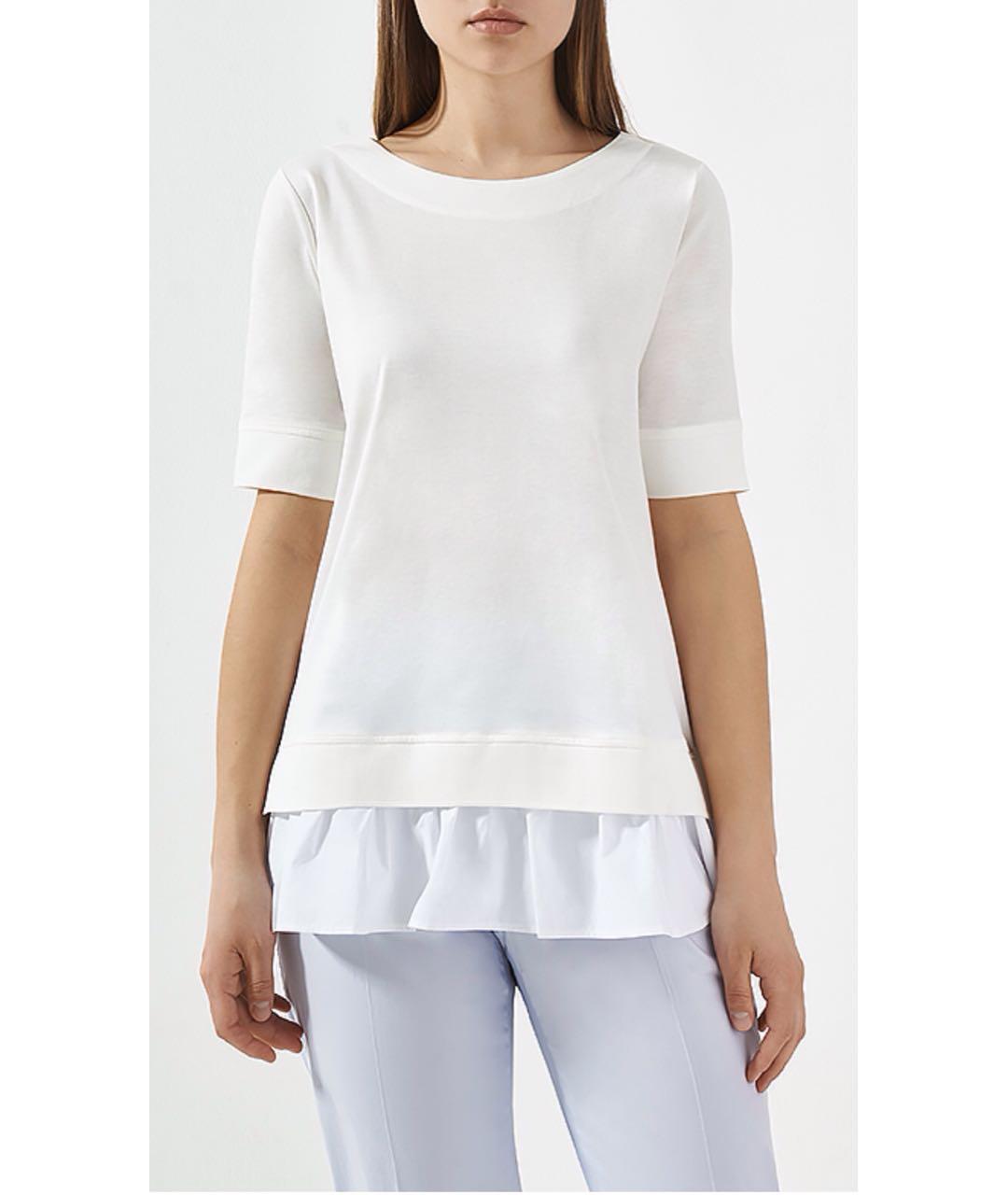 BOGNER Белая хлопковая футболка, фото 2