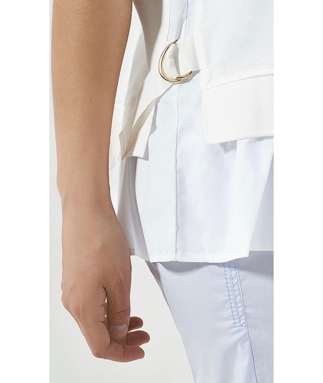 BOGNER Белая хлопковая футболка, фото 5