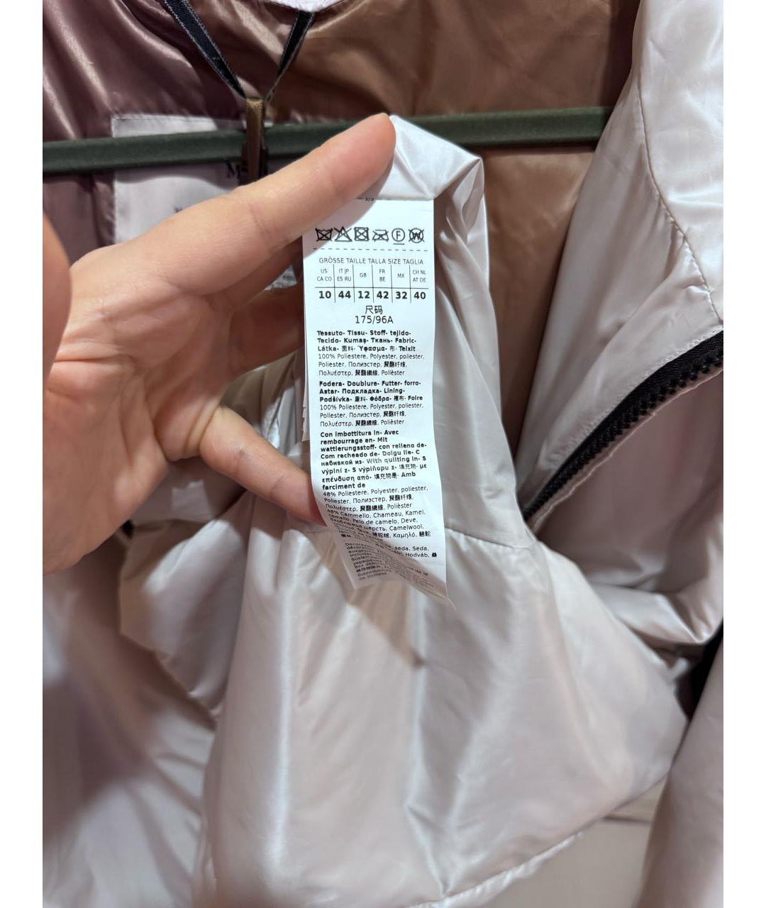 MAX MARA THE CUBE Серая полиэстеровая куртка, фото 6