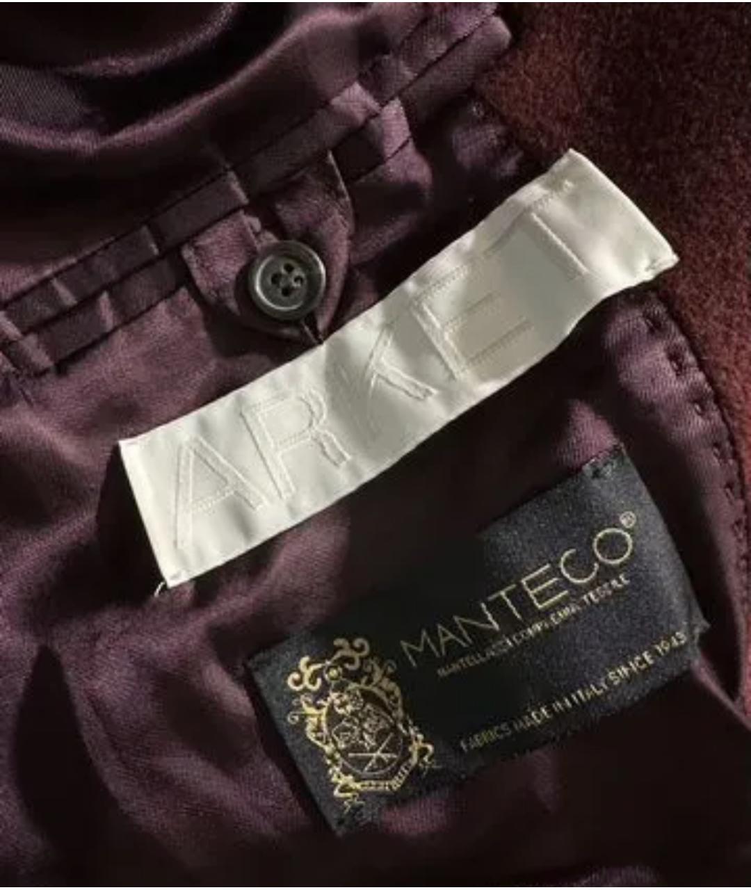 ARKET Бордовое шерстяное пальто, фото 6