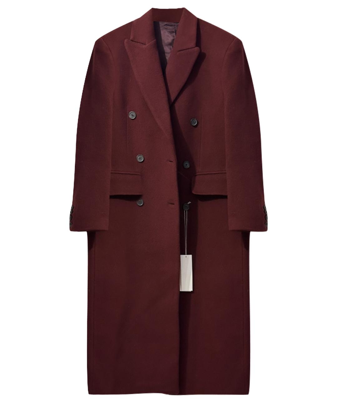 ARKET Бордовое шерстяное пальто, фото 1