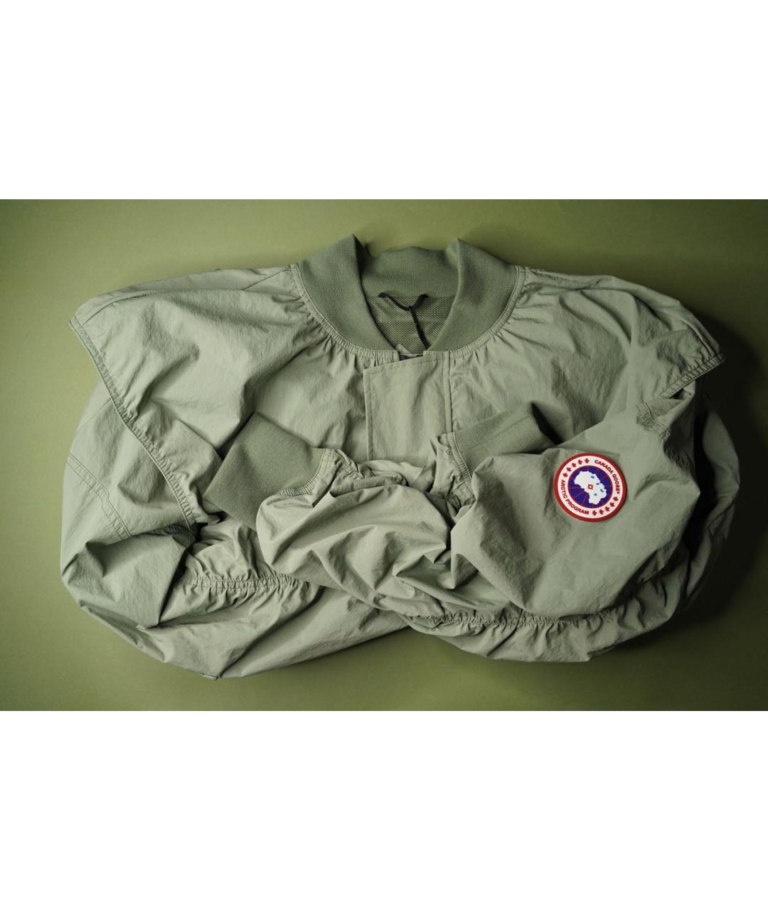 CANADA GOOSE Зеленая полиэстеровая куртка, фото 8
