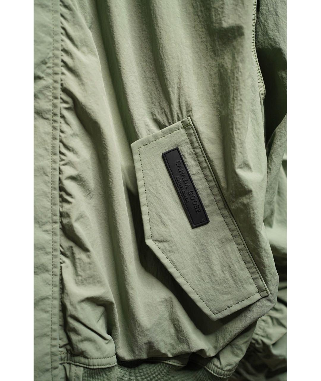 CANADA GOOSE Зеленая полиэстеровая куртка, фото 3