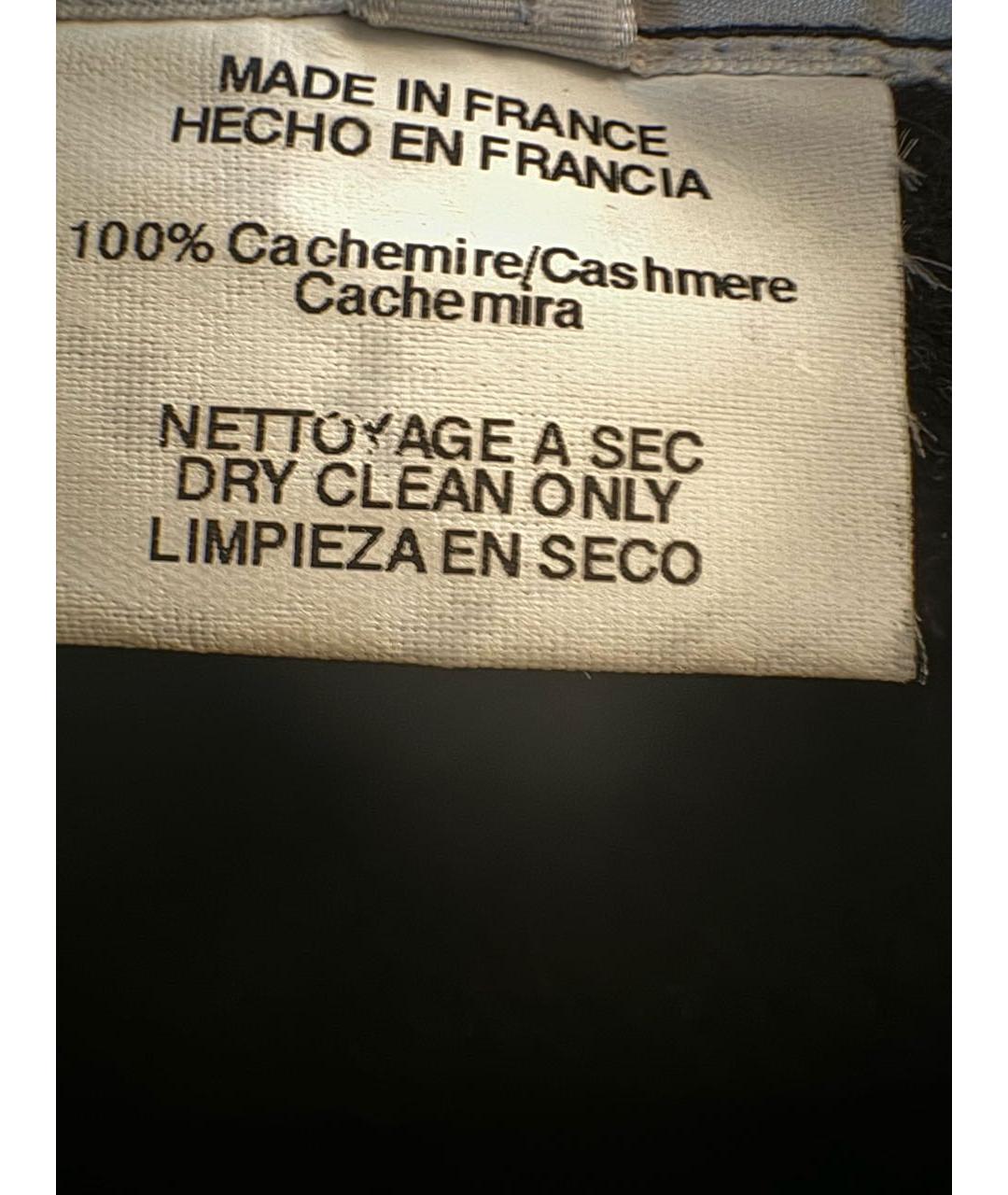 HERMES Черная кашемировая шапка, фото 4