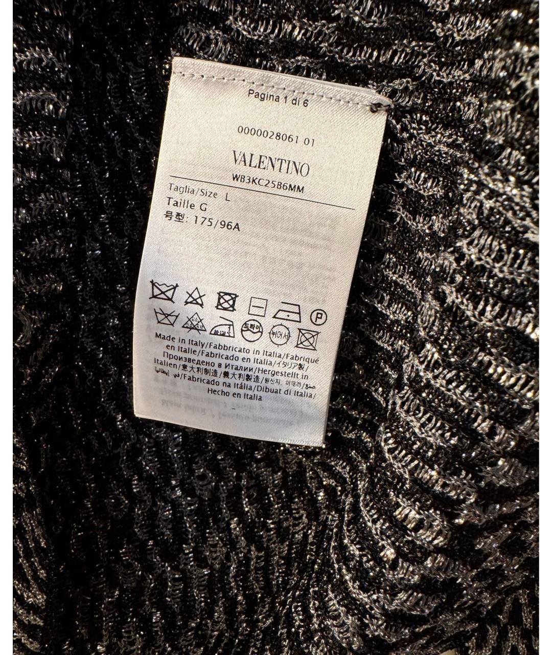 VALENTINO Черный вискозный джемпер / свитер, фото 4