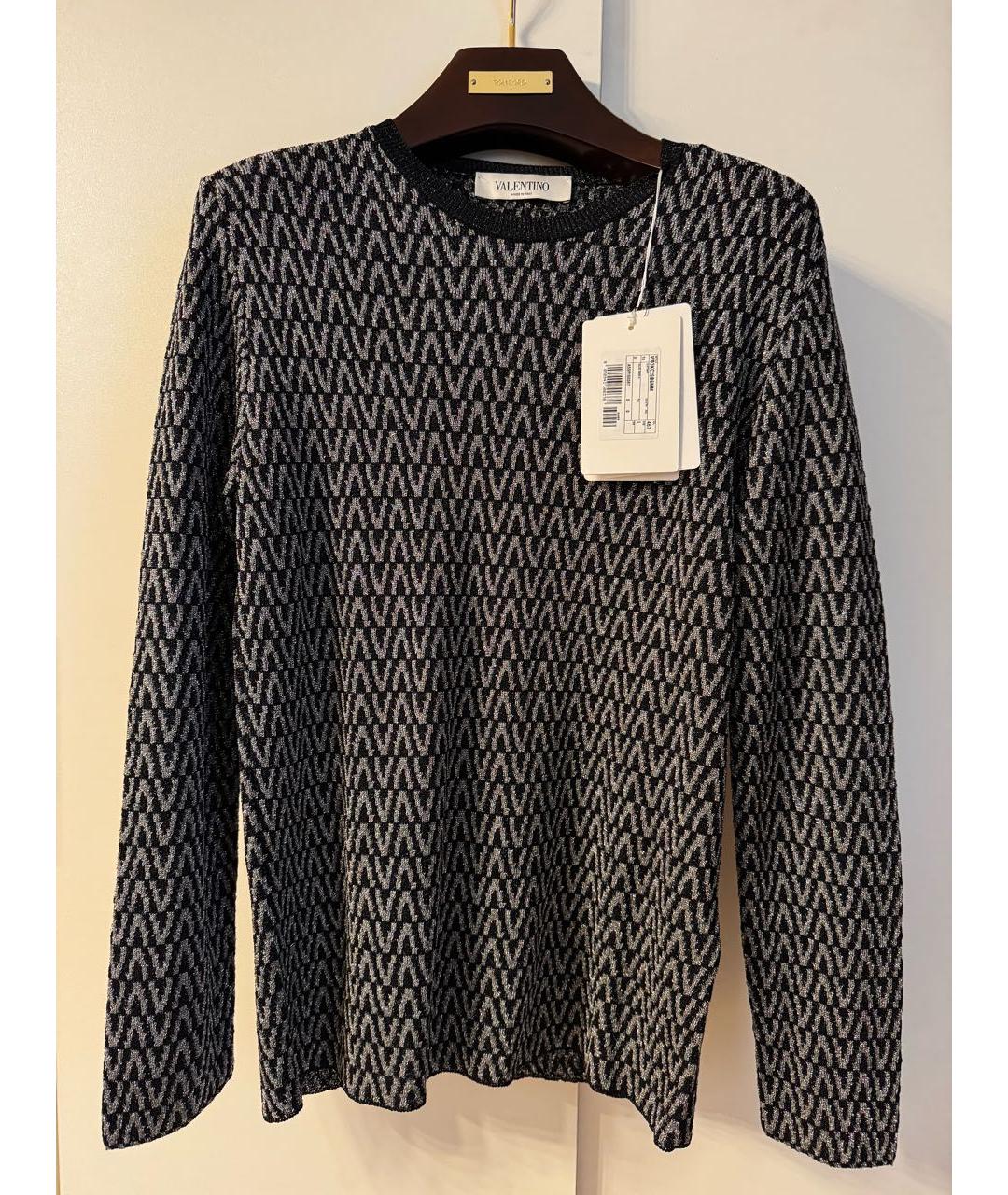 VALENTINO Черный вискозный джемпер / свитер, фото 6