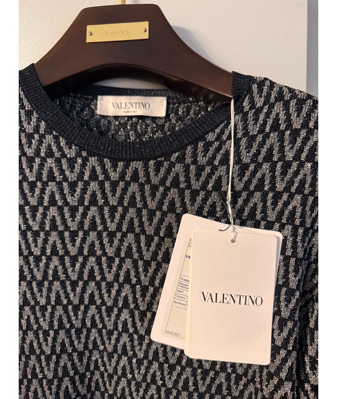 VALENTINO Черный вискозный джемпер / свитер, фото 3