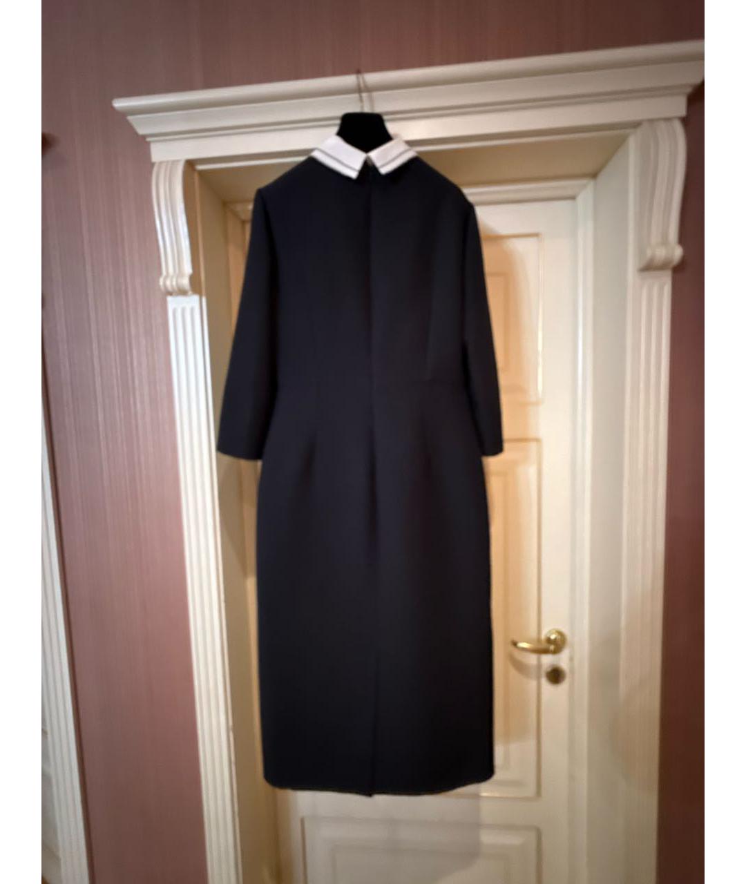 CHRISTIAN DIOR Черное шерстяное платье, фото 2