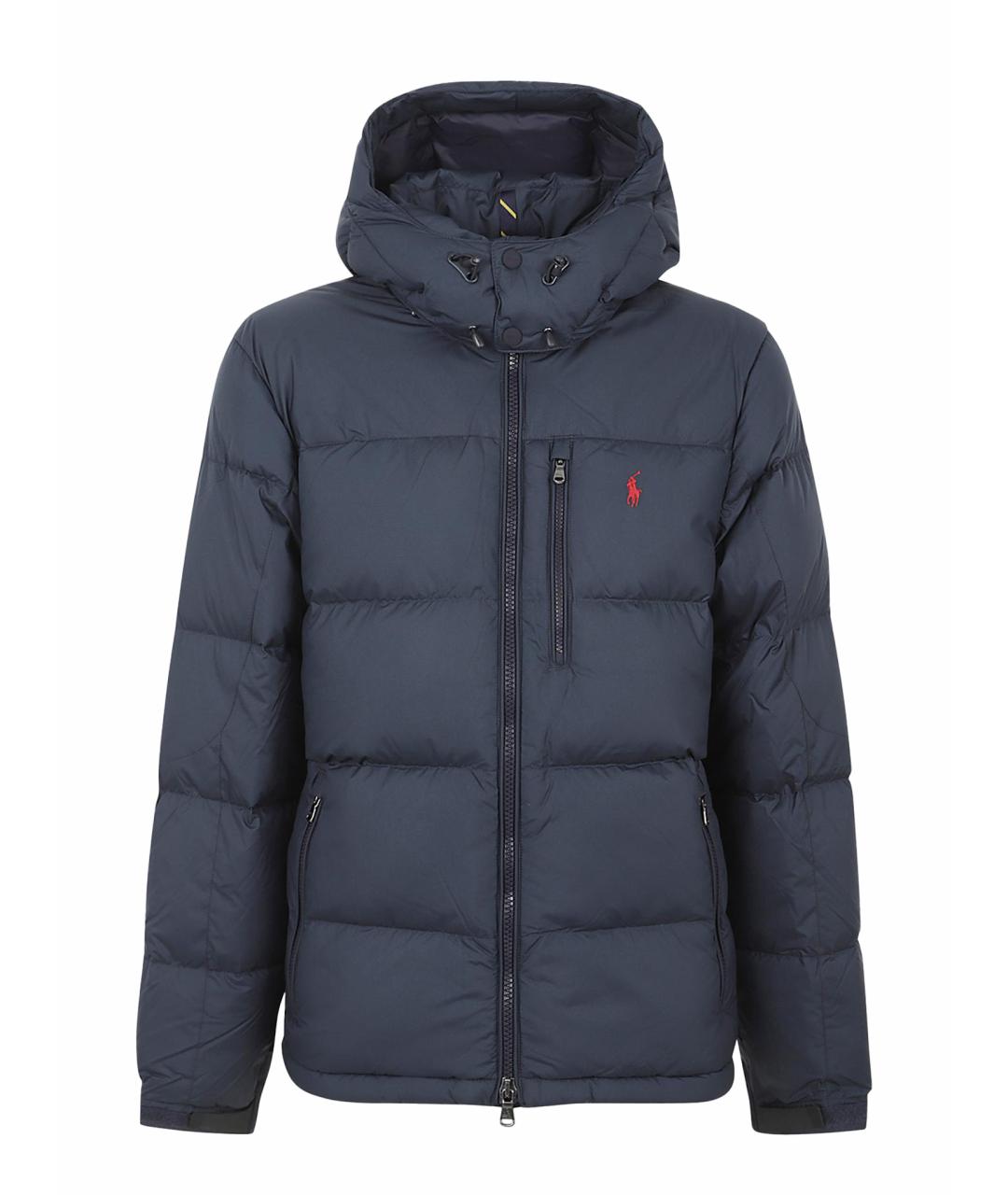 POLO RALPH LAUREN Темно-синий полиэстеровый пуховик, фото 1