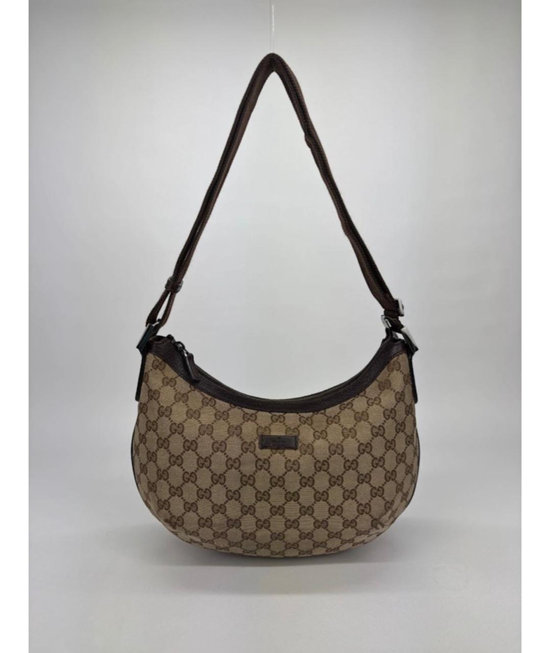 GUCCI Бежевая жаккардовая сумка через плечо, фото 9