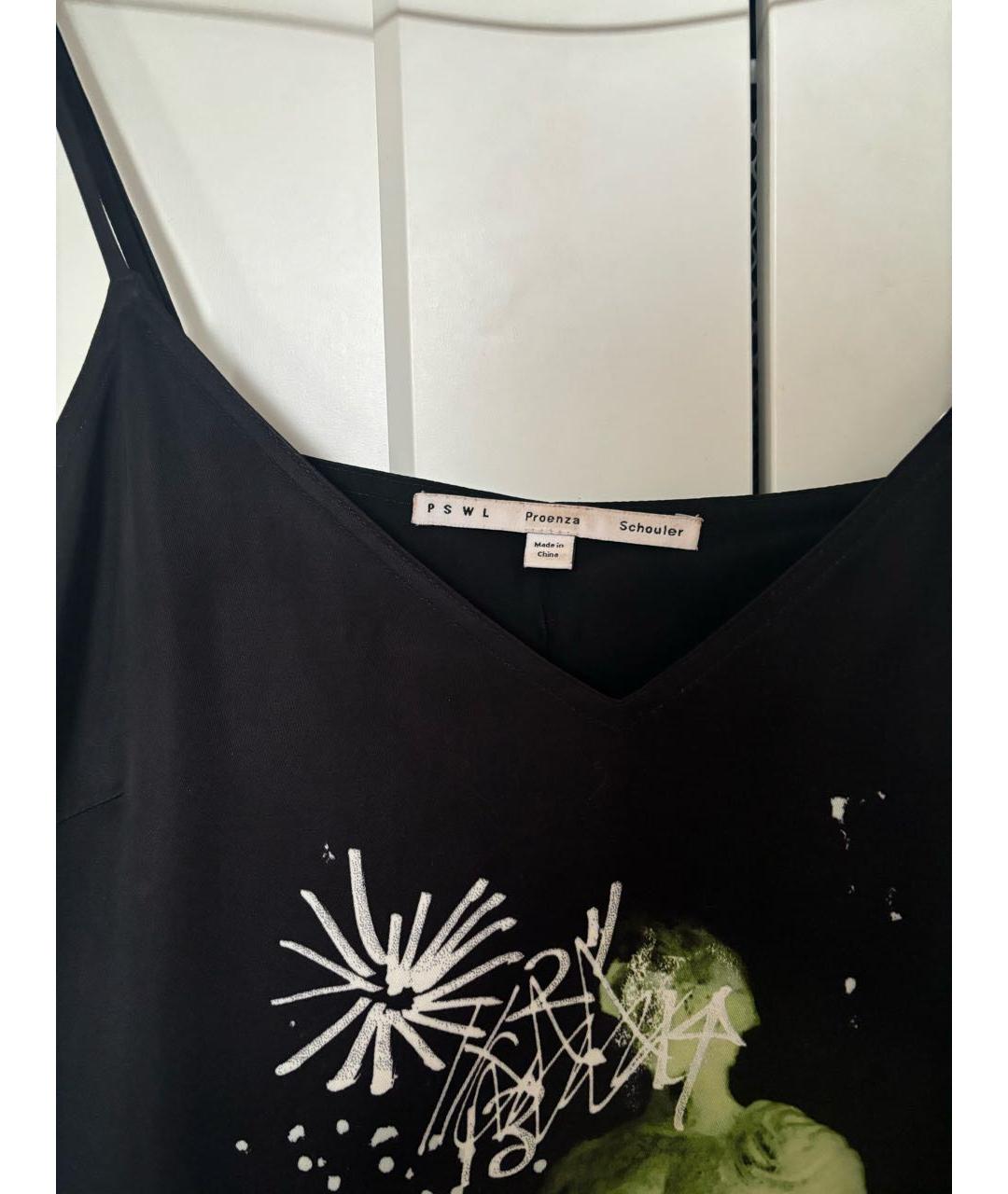 PROENZA SCHOULER Черное вискозное повседневное платье, фото 3