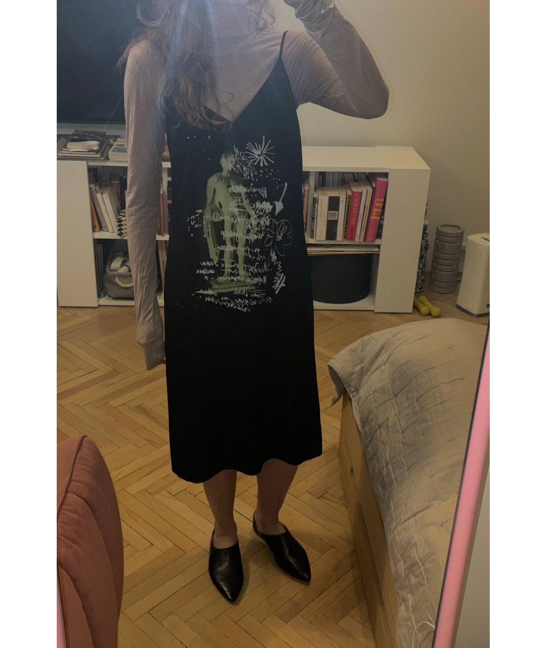 PROENZA SCHOULER Черное вискозное повседневное платье, фото 6