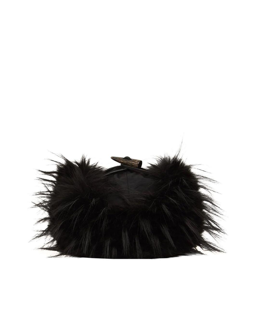 DSQUARED2 Черная хлопковая шапка, фото 4