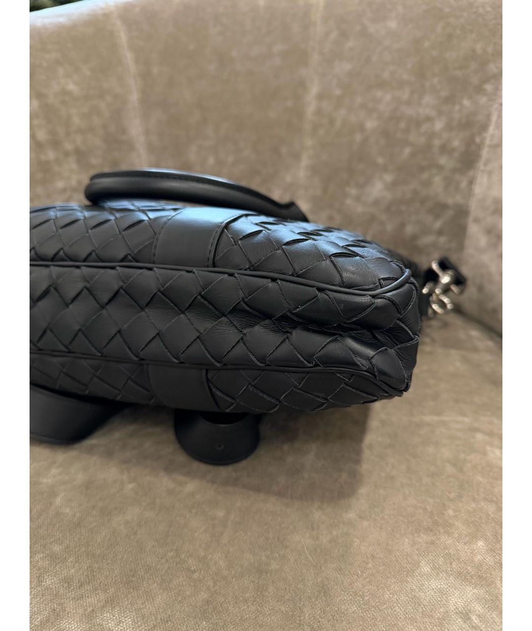 BOTTEGA VENETA Черный кожаный портфель, фото 7