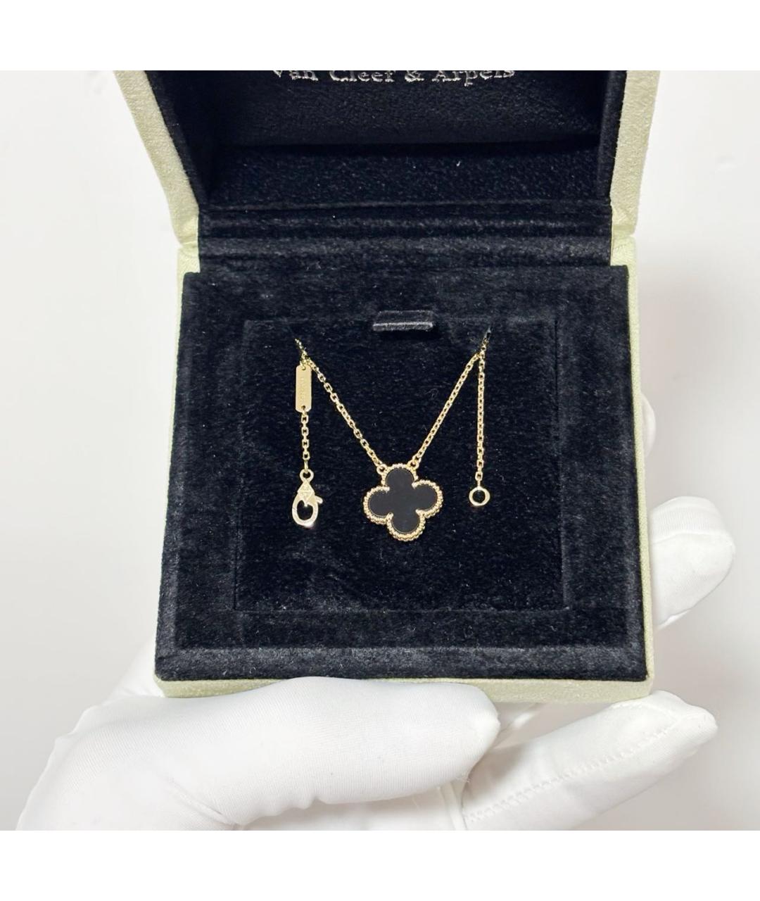 VAN CLEEF & ARPELS Черное колье из желтого золота, фото 2