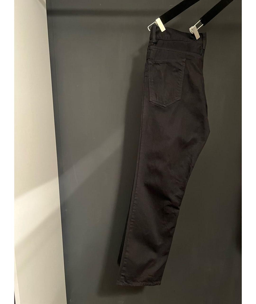 DOLCE&GABBANA Черные хлопковые прямые джинсы, фото 4