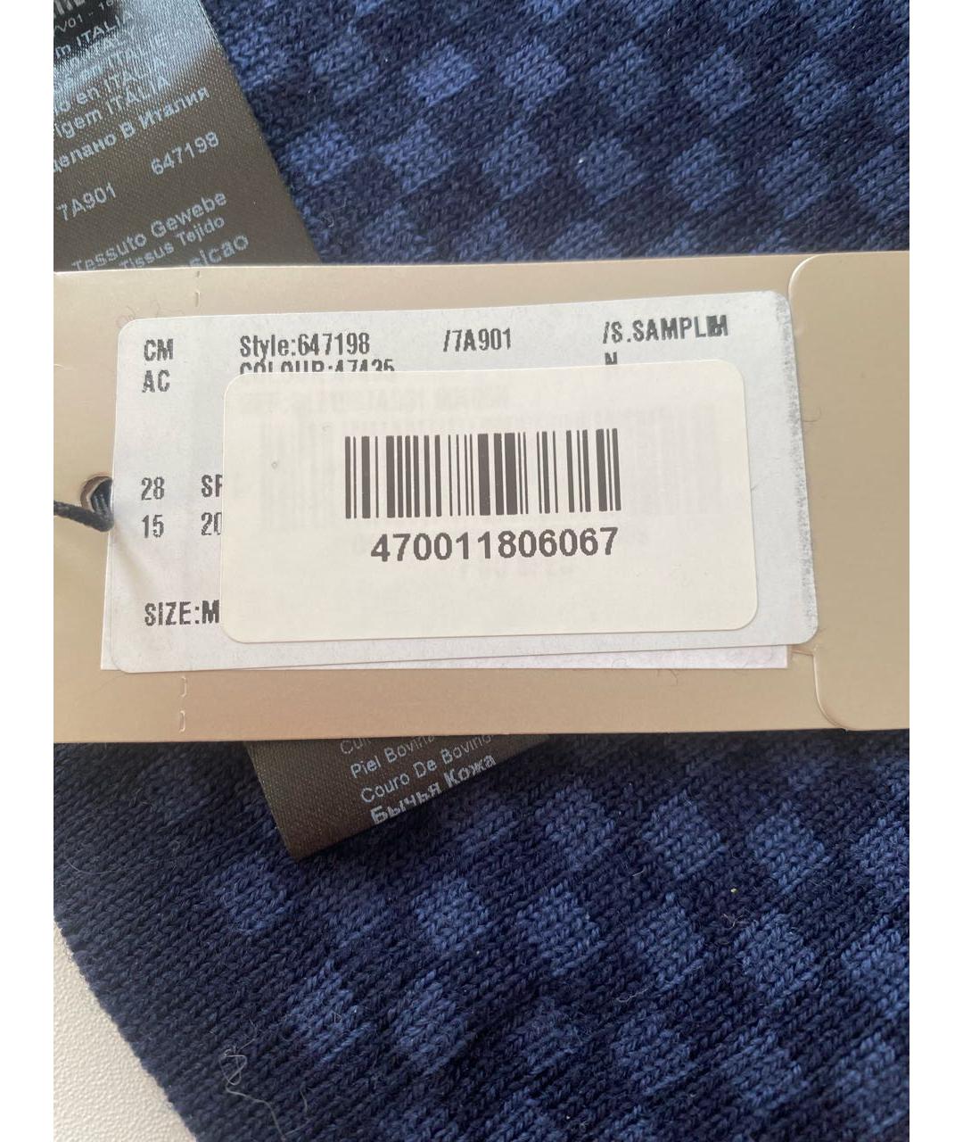 ARMANI COLLEZIONI Синяя шерстяная шапка, фото 4