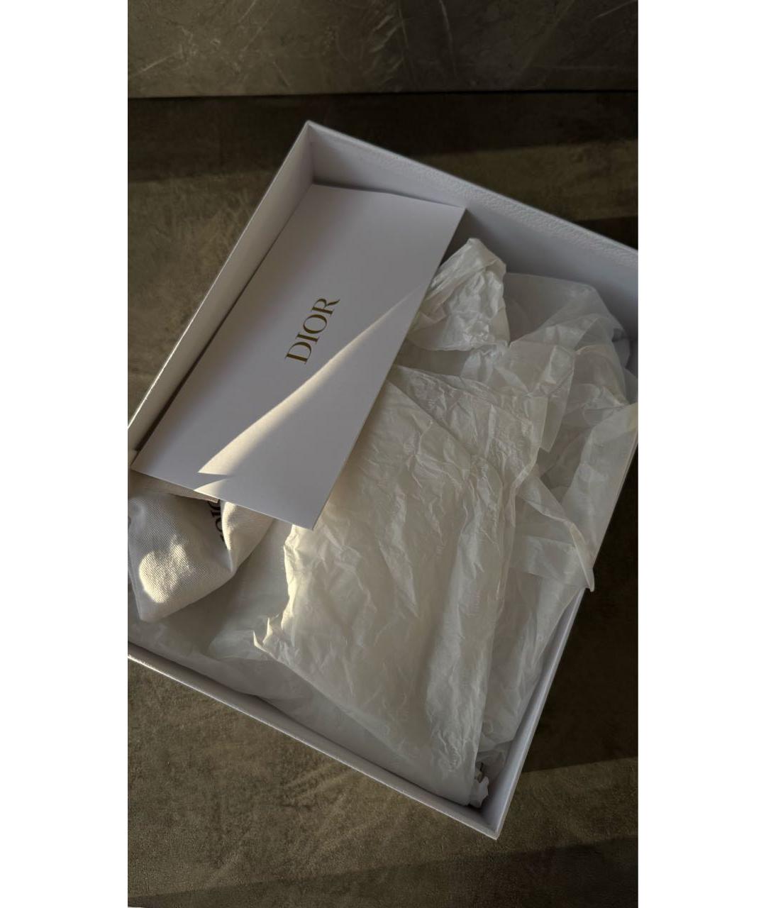 CHRISTIAN DIOR Бежевые текстильные кеды, фото 7