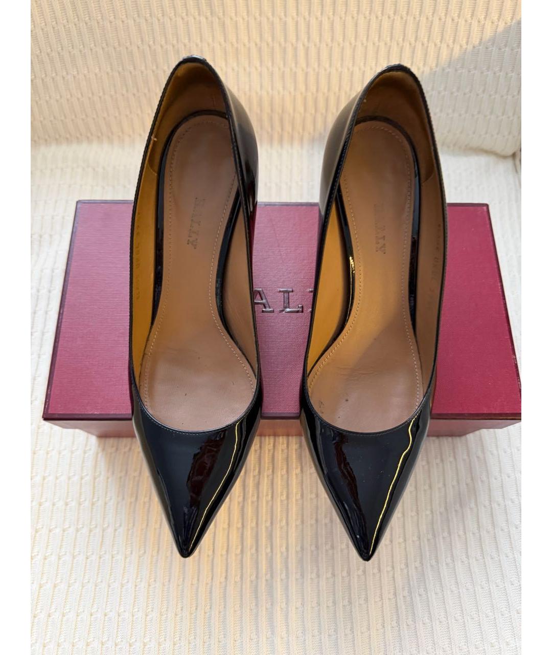 BALLY Черные кожаные туфли, фото 2