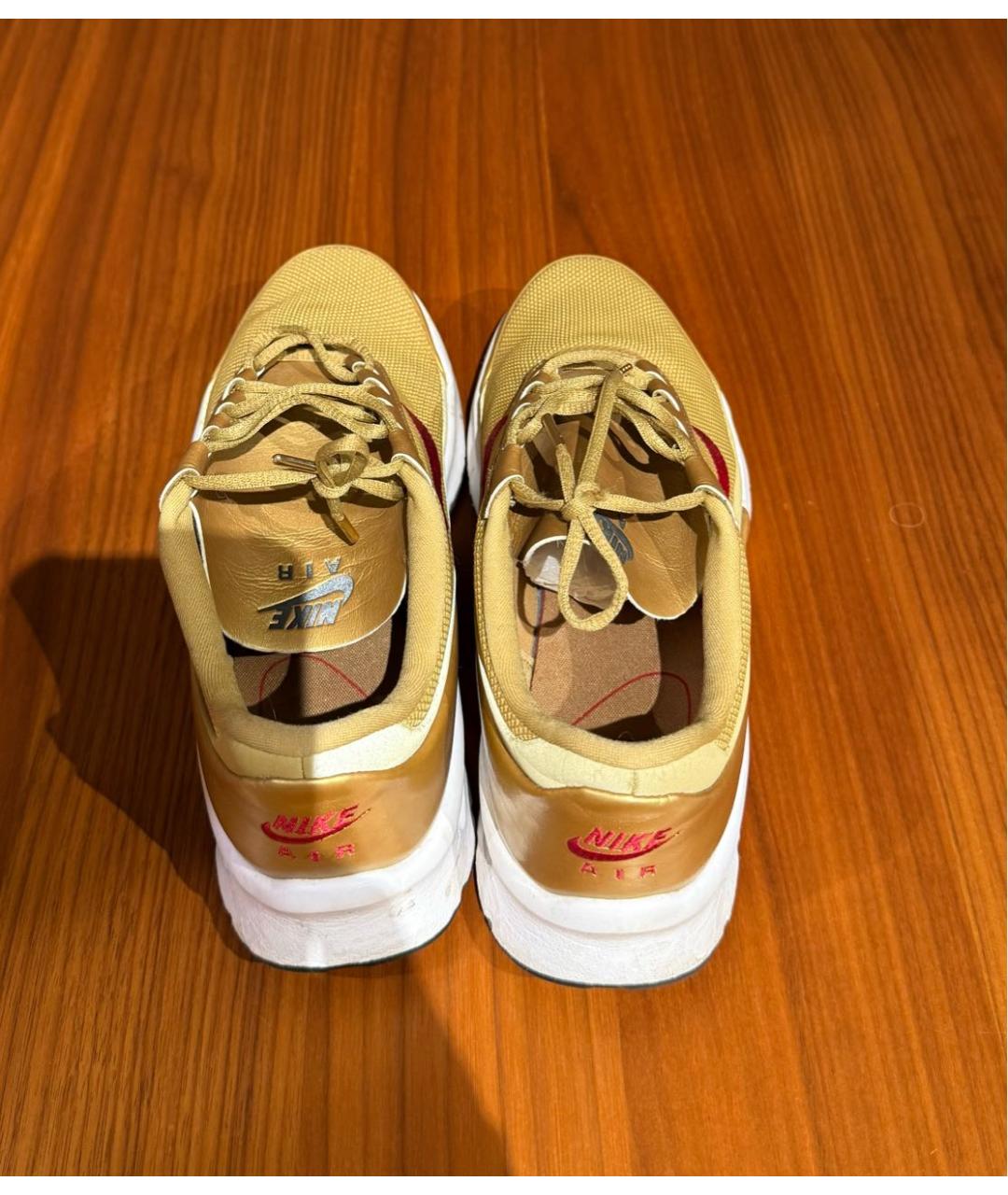 NIKE Золотые текстильные кроссовки, фото 3