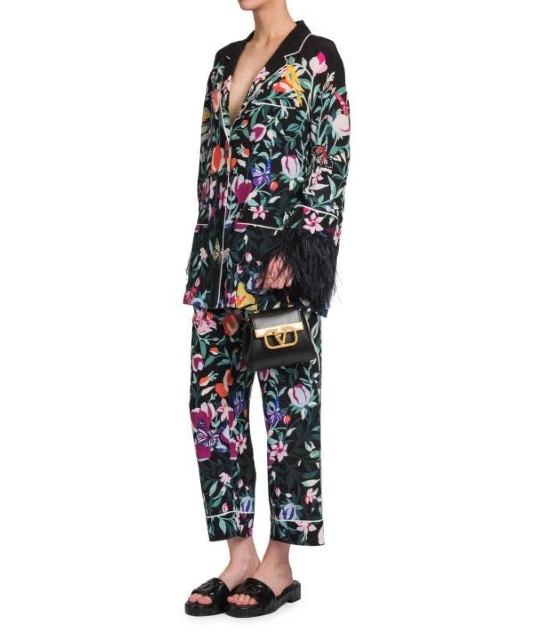 VALENTINO Мульти шелковый костюм с брюками, фото 5