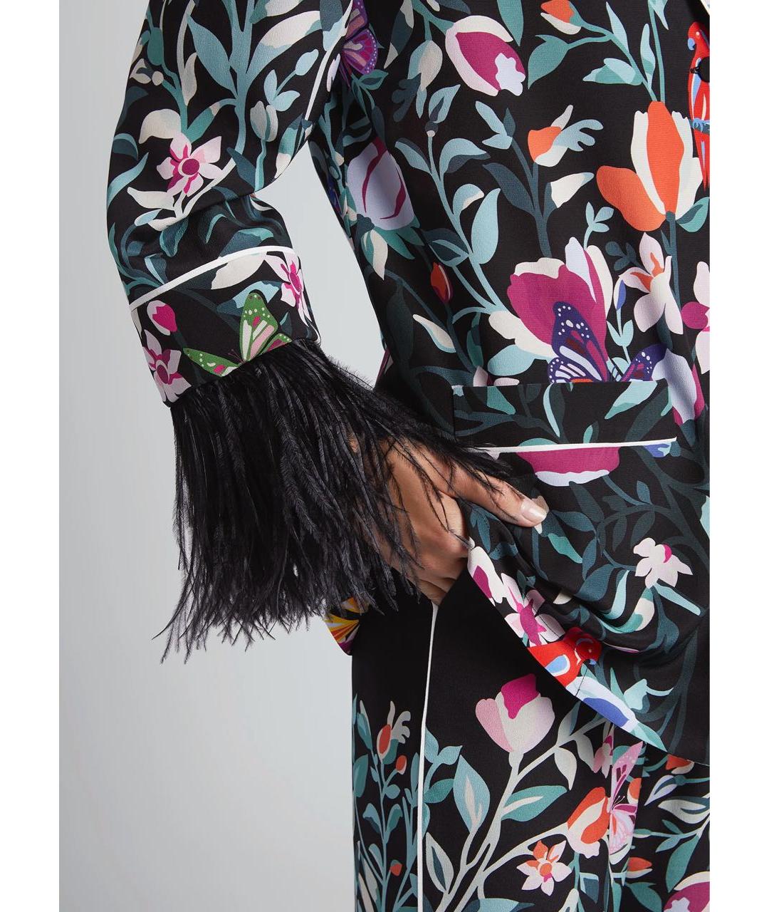 VALENTINO Мульти шелковый костюм с брюками, фото 4