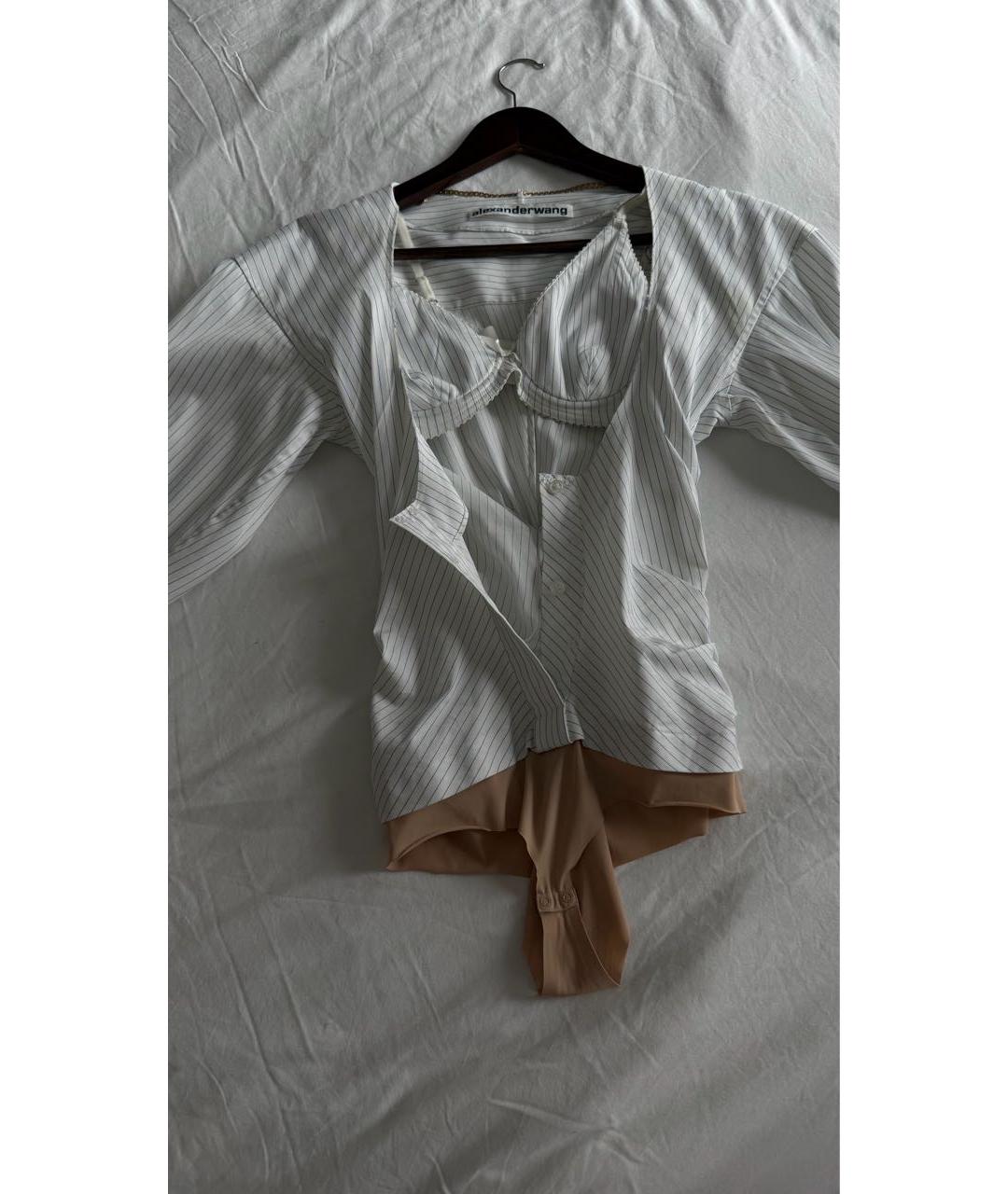 ALEXANDER WANG Белая хлопковая блузы, фото 2