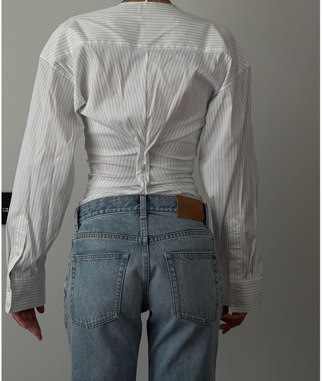 ALEXANDER WANG Белая хлопковая блузы, фото 5