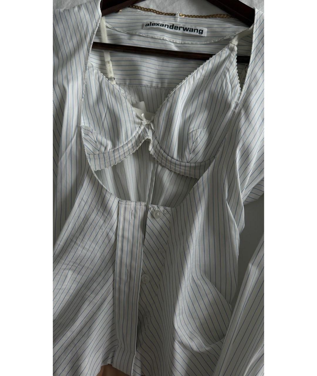 ALEXANDER WANG Белая хлопковая блузы, фото 4