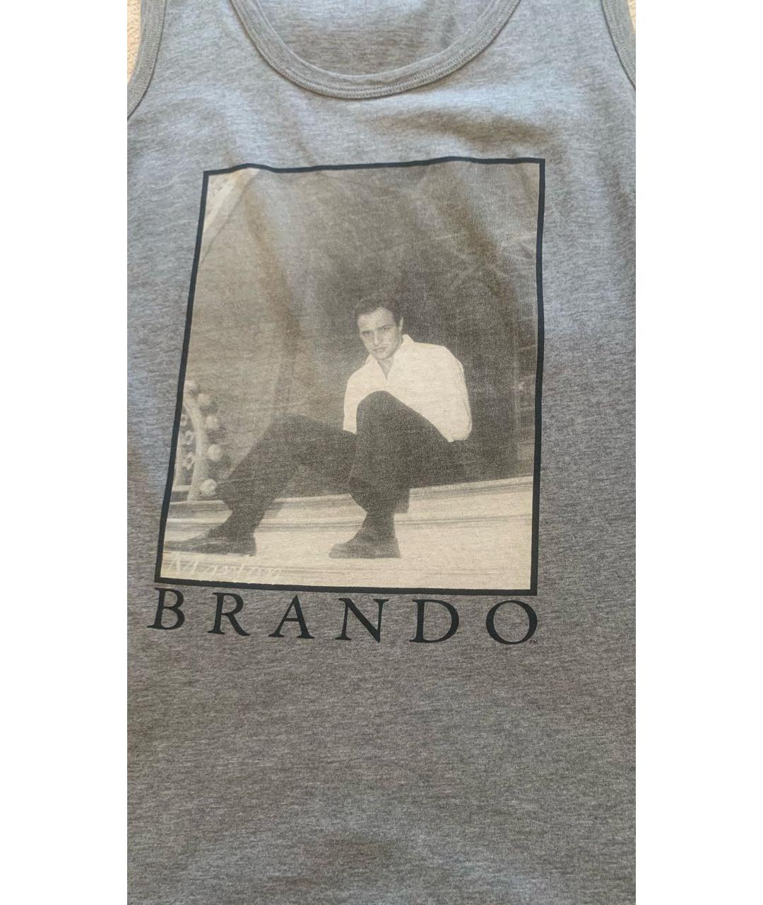 DOLCE&GABBANA Антрацитовая хлопковая футболка, фото 5