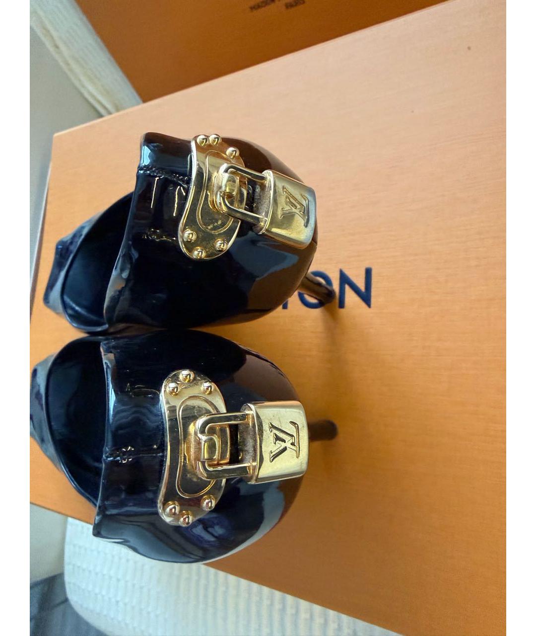 LOUIS VUITTON Черные туфли из лакированной кожи, фото 3