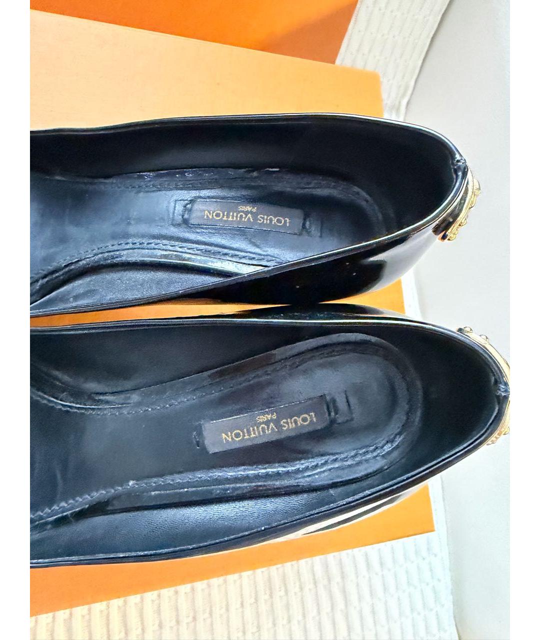 LOUIS VUITTON Черные туфли из лакированной кожи, фото 6
