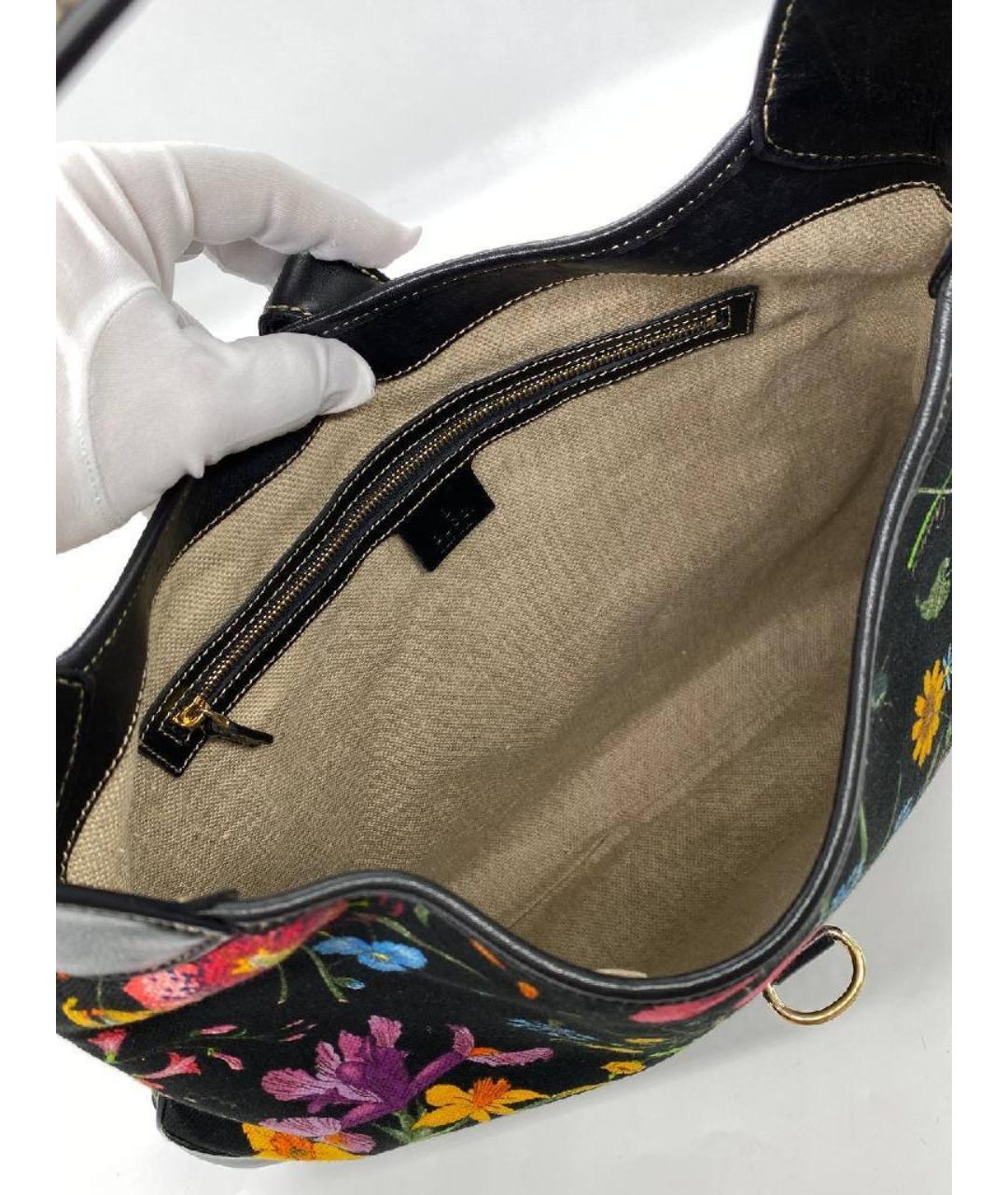 GUCCI Черная кожаная сумка тоут, фото 4