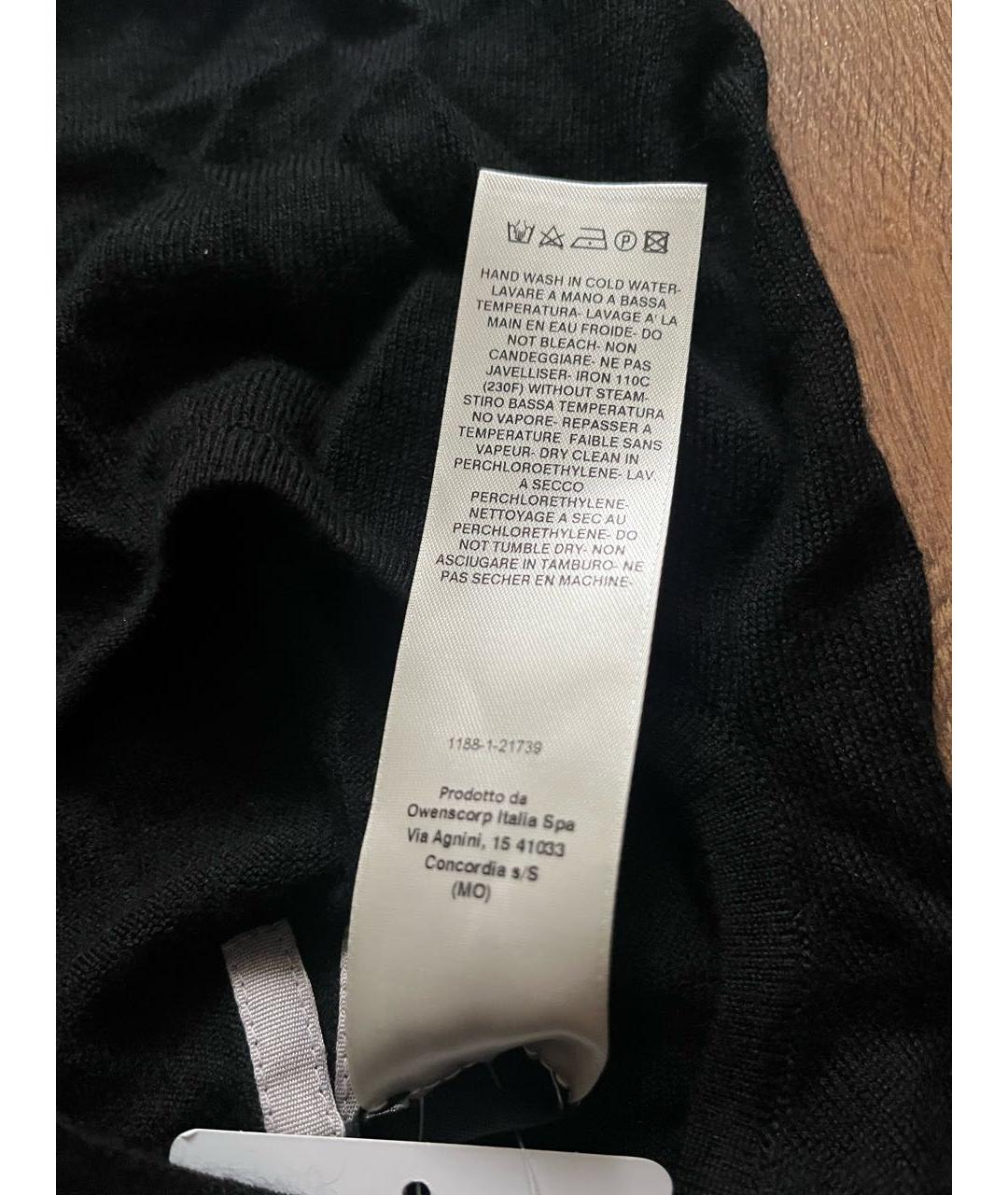 RICK OWENS Черная кашемировая шапка, фото 4